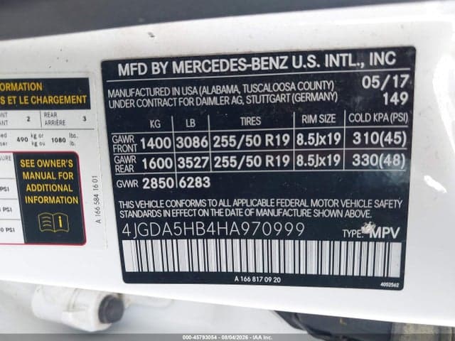 2017 MERCEDES-BENZ GLE 350 4MATIC 9