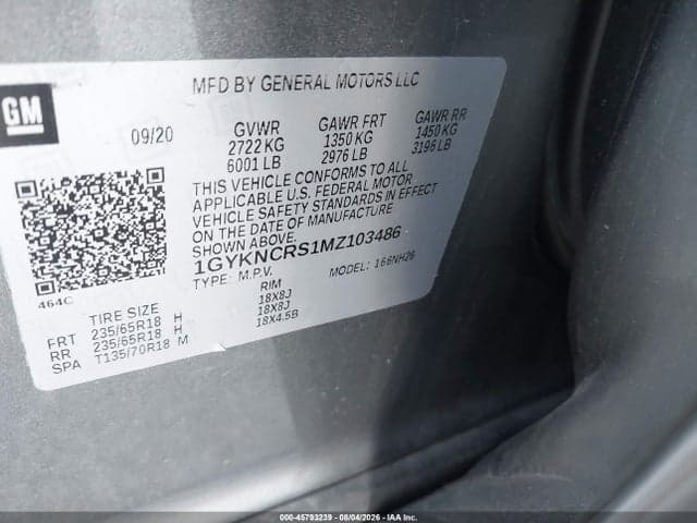 2021 CADILLAC XT5 FWD PREMIUM LUXURY 9