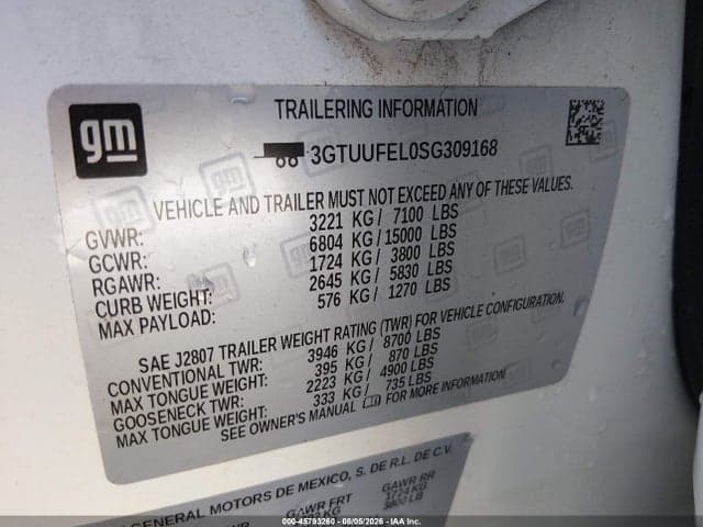 2025 GMC SIERRA 1500 4WD SHORT BOX AT4X 9
