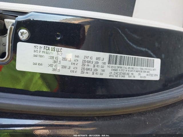 2017 CHRYSLER PACIFICA TOURING PLUS 9