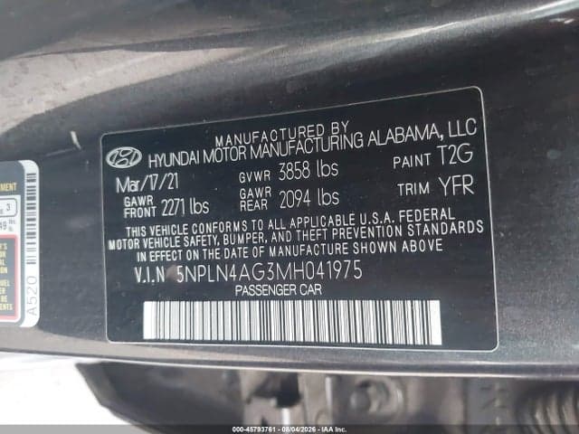 2021 HYUNDAI ELANTRA SEL 9