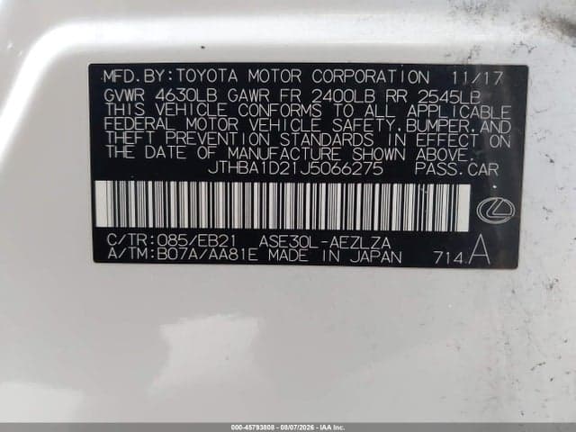 2018 LEXUS IS 300 9