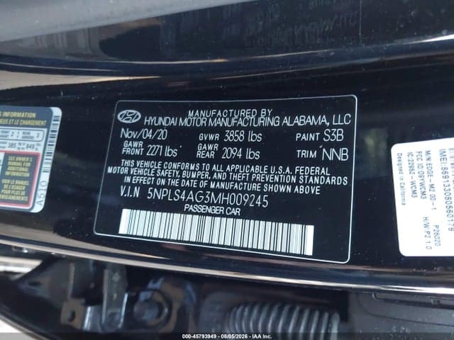 2021 HYUNDAI ELANTRA SEL 9