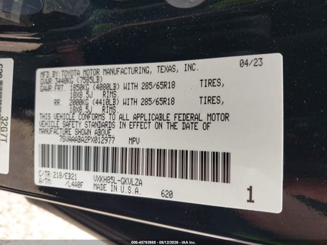 2023 TOYOTA SEQUOIA TRD PRO 9