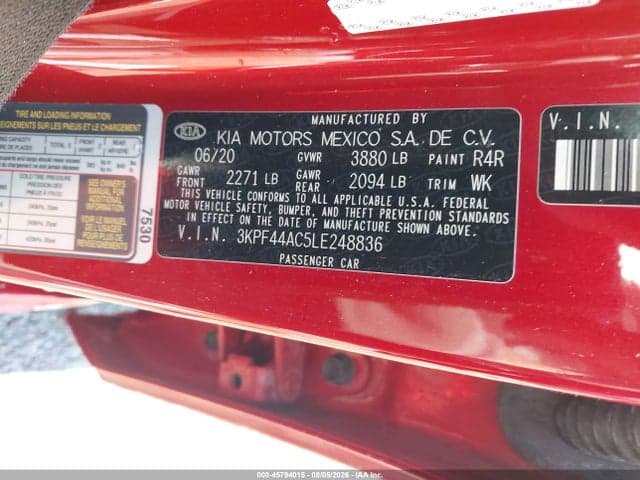 2020 KIA FORTE GT 9