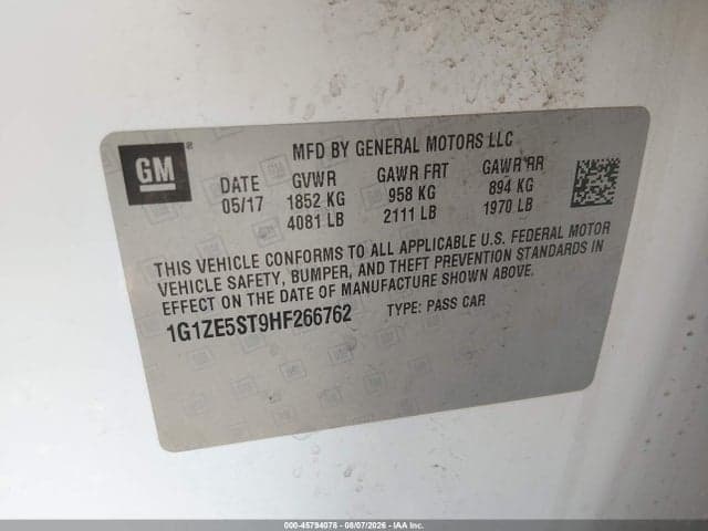 2017 CHEVROLET MALIBU 1LT 9