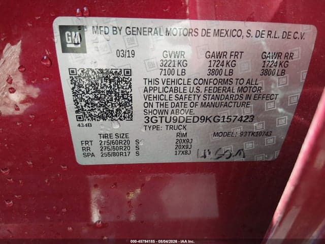 2019 GMC SIERRA 1500 SLT 9