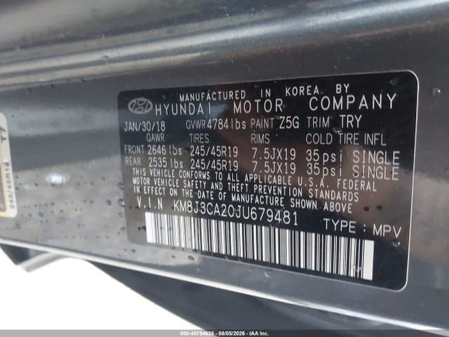2018 HYUNDAI TUCSON LIMITED 9