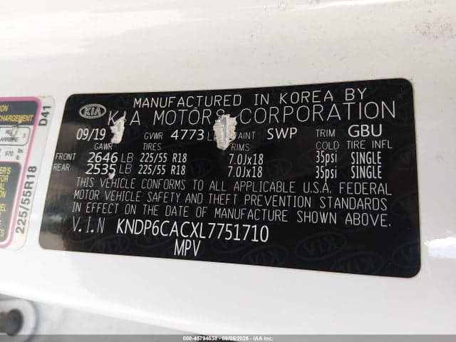 2020 KIA SPORTAGE S 9