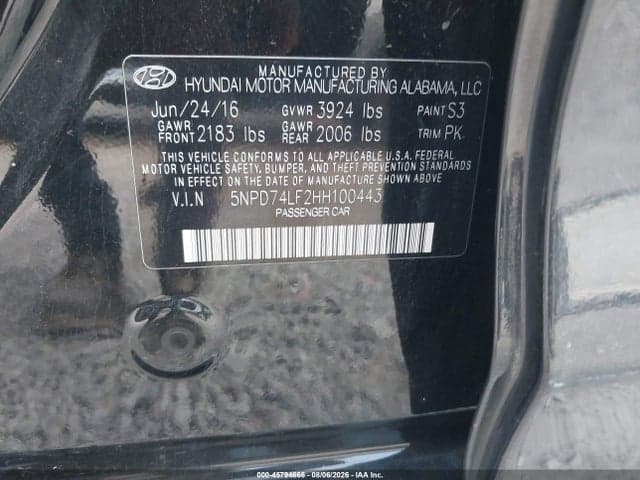 2017 HYUNDAI ELANTRA SE 9