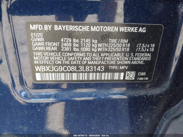 2020 BMW X1 XDRIVE28I 9