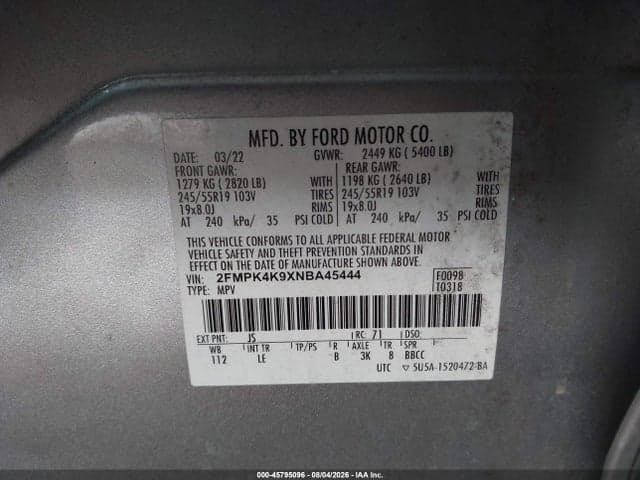 2022 FORD EDGE TITANIUM 9