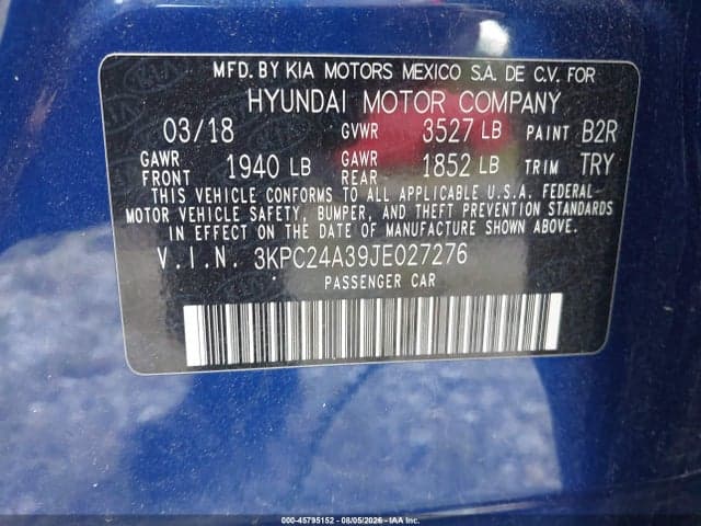 2018 HYUNDAI ACCENT SEL 9