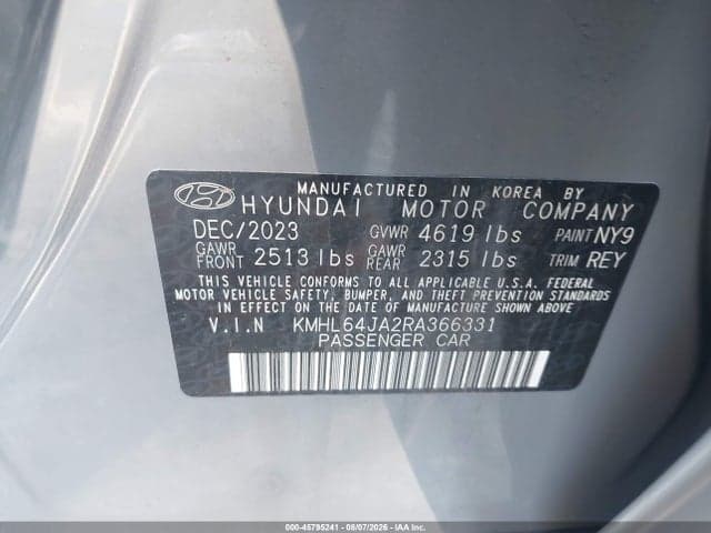 2024 HYUNDAI SONATA SEL 9