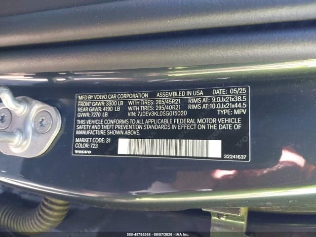 2025 VOLVO EX90 ULTRA, TWIN MOTOR, FULLY ELECTRIC, 6 SEATS 9