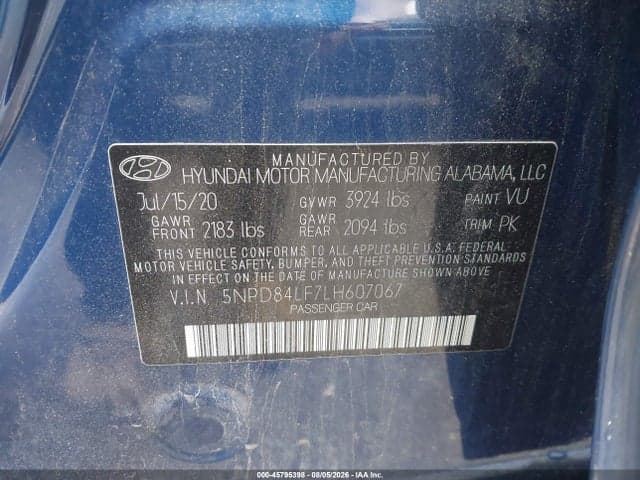 2020 HYUNDAI ELANTRA LIMITED 9