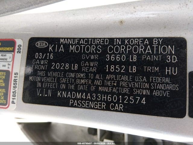 2017 KIA RIO LX 9
