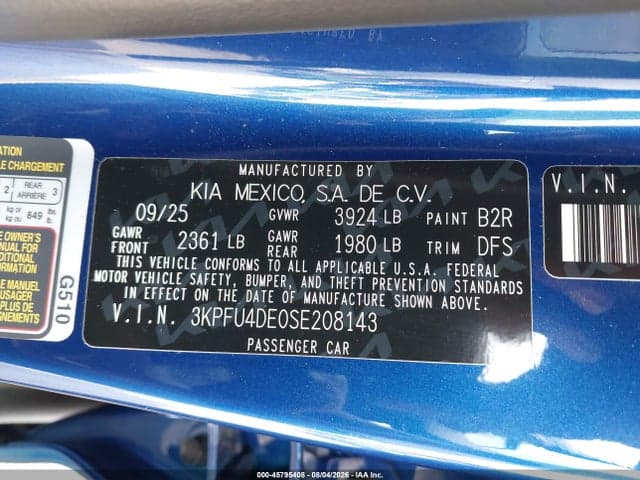 2025 KIA K4 EX 9