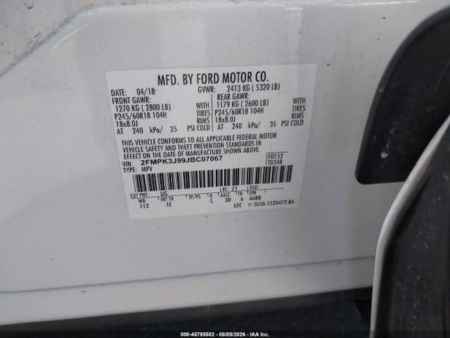 2018 FORD EDGE SEL 9