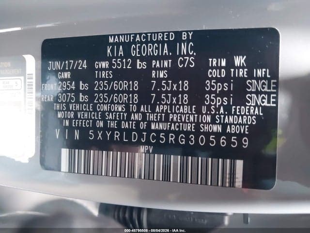 2024 KIA SORENTO S 9