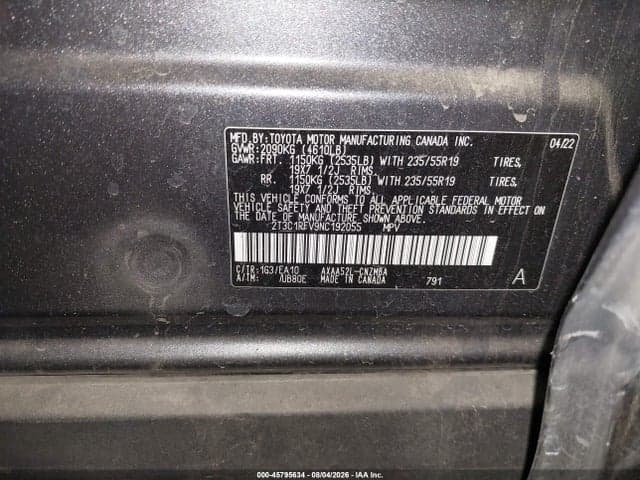 2022 TOYOTA RAV4 XLE PREMIUM 9