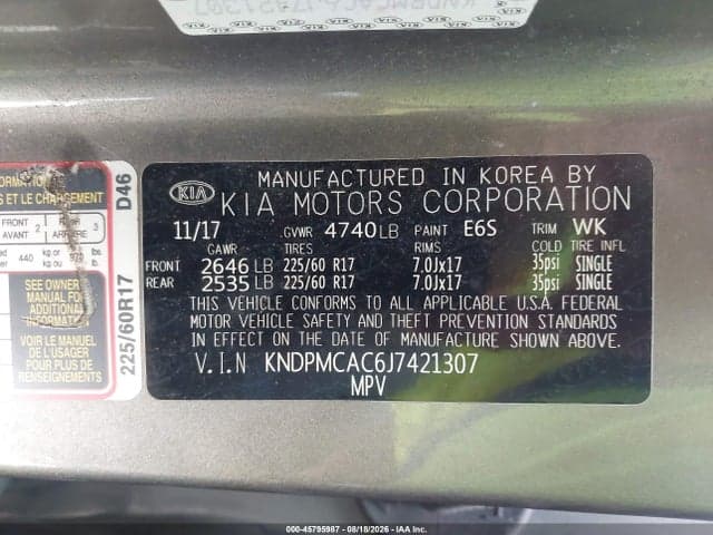 2018 KIA SPORTAGE LX 9