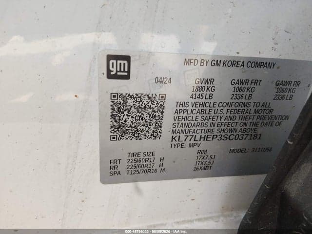 2025 CHEVROLET TRAX FWD LT 9