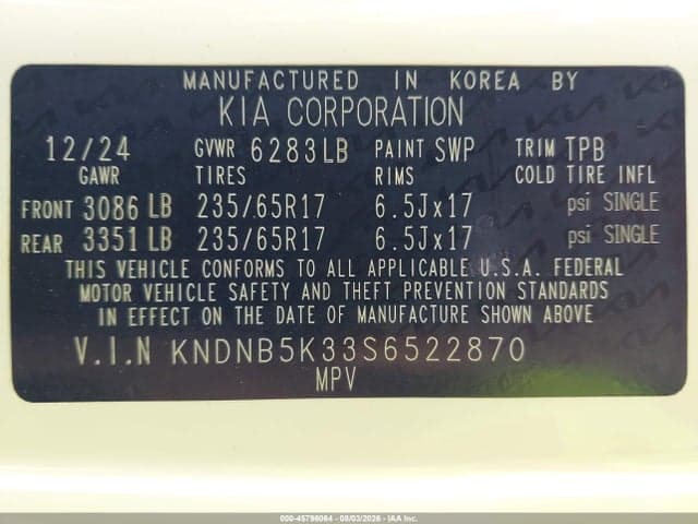 2025 KIA CARNIVAL MPV LXS 9