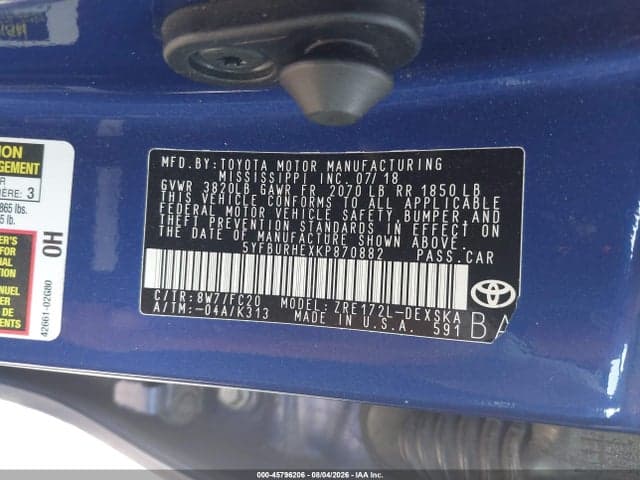 2019 TOYOTA COROLLA SE 9