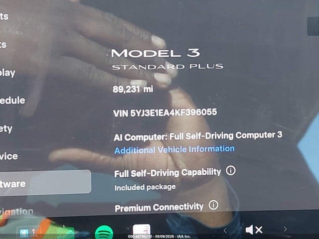 2019 TESLA MODEL 3 LONG RANGE/MID RANGE/STANDARD RANGE/STANDARD RANGE PLUS 14