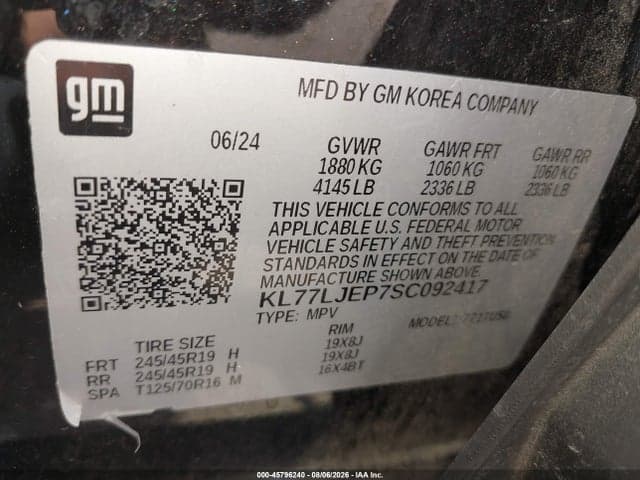 2025 CHEVROLET TRAX FWD 2RS 9