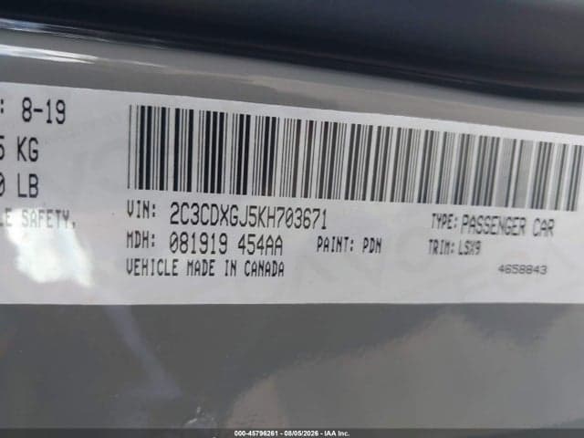 2019 DODGE CHARGER SCAT PACK RWD 9
