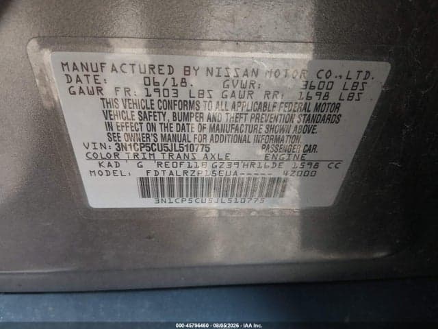 2018 NISSAN KICKS S 9