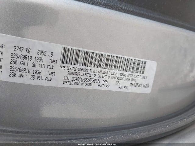 2019 CHRYSLER PACIFICA TOURING PLUS 9