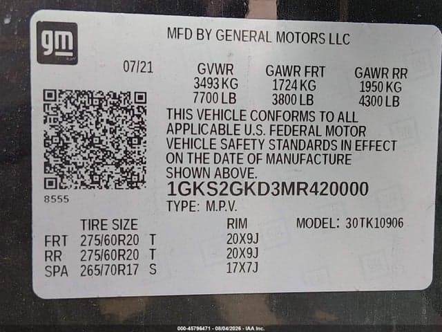 2021 GMC YUKON XL 4WD SLT 9