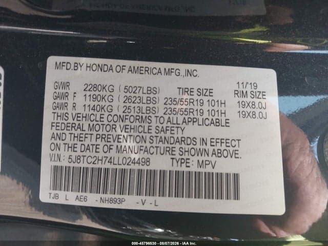 2020 ACURA RDX ADVANCE PACKAGE 9