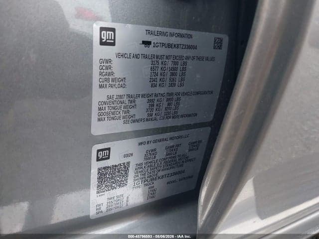 2026 GMC SIERRA 1500 , SHORT BED, SLE, 4WD 9