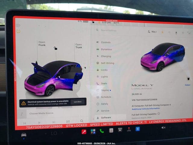 2025 TESLA MODEL Y LONG RANGE DUAL MOTOR REAR-WHEEL DRIVE 7