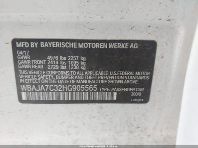 2017 BMW 530I XDRIVE 9