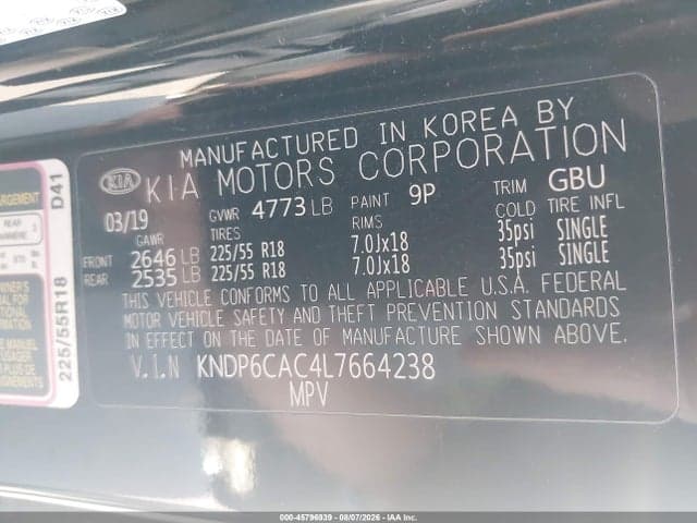 2020 KIA SPORTAGE S 9