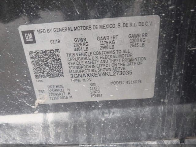 2019 CHEVROLET EQUINOX LT 9