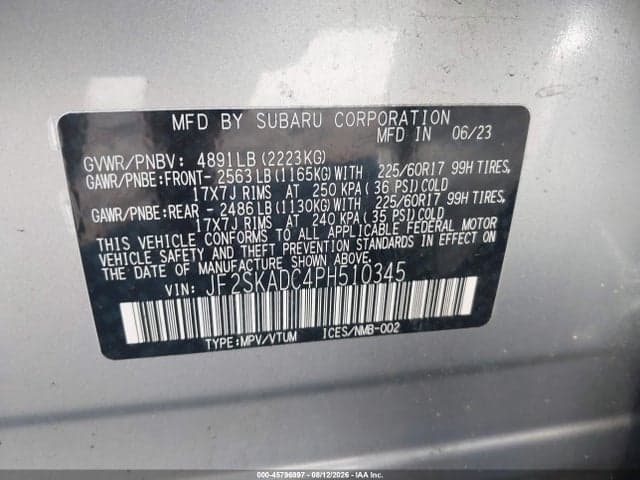 2023 SUBARU FORESTER PREMIUM 9
