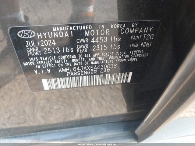 2025 HYUNDAI SONATA SEL 9