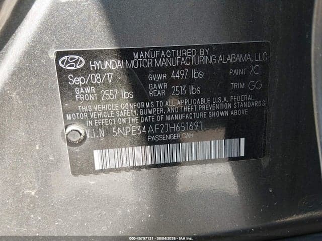 2018 HYUNDAI SONATA SEL 9