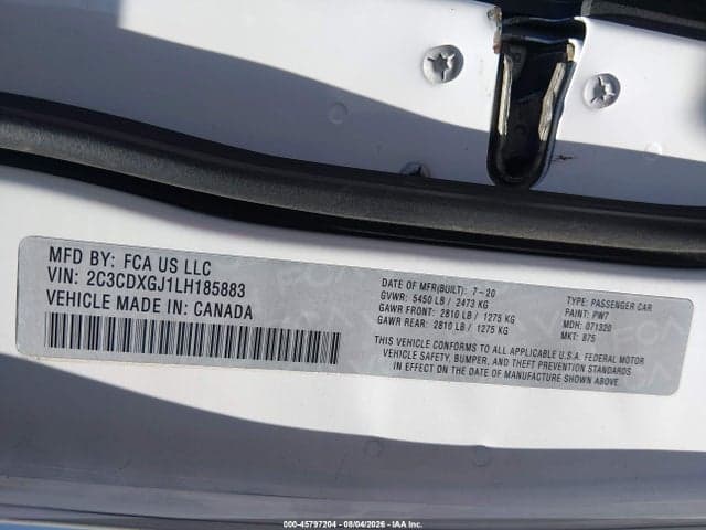 2020 DODGE CHARGER SCAT PACK RWD 9