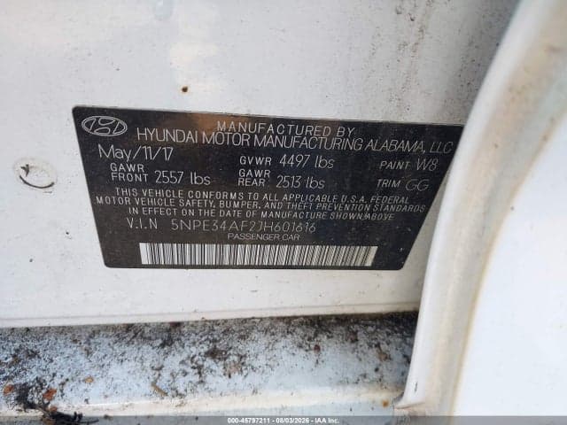 2018 HYUNDAI SONATA SEL 9