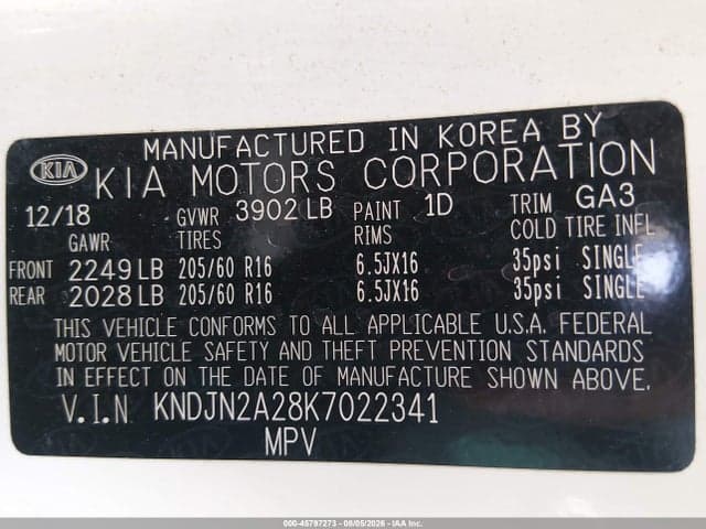 2019 KIA SOUL 9