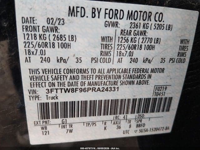 2023 FORD MAVERICK XLT 9