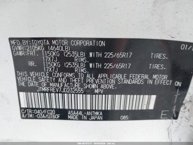 2018 TOYOTA RAV4 XLE 9