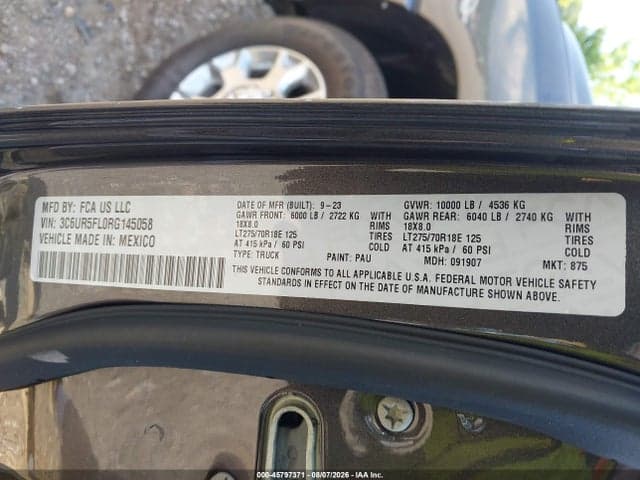 2024 RAM 2500 LARAMIE 4X4 6'4 BOX 9